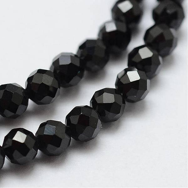 Natural Black Spinel Beads Strands