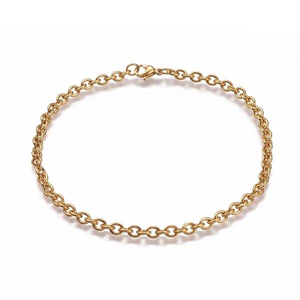 304 Stainless Steel Cable Chain Anklets