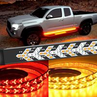 DIBMS Fall Warning Signal Driving Light Strip, 60-Inch Car LED Light Strip, LED Lights for Car, Decorative Lights for Car, Me...