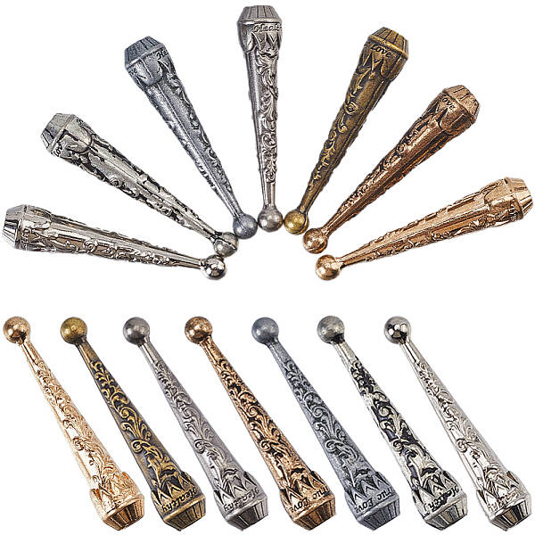 14Pcs 7 Colors Alloy Cord Ends