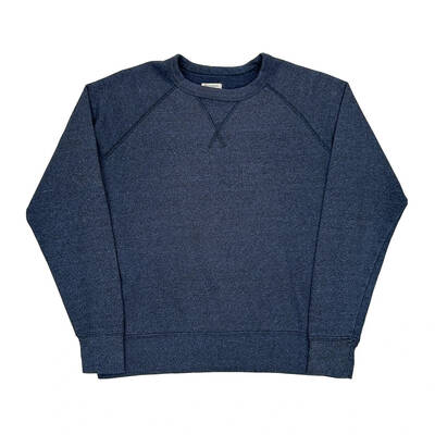 Champion Sweatshirt - Small Blue Cotton Blend