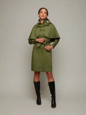 SEASON |  Multi-Way Cotton Trench | Size: Forest / S