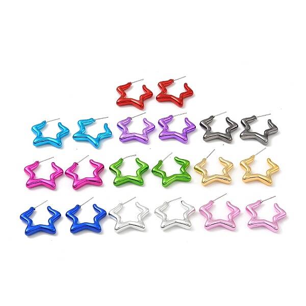 Star Acrylic Stud Earrings