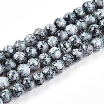 Baking Painted Glass Beads Strands
