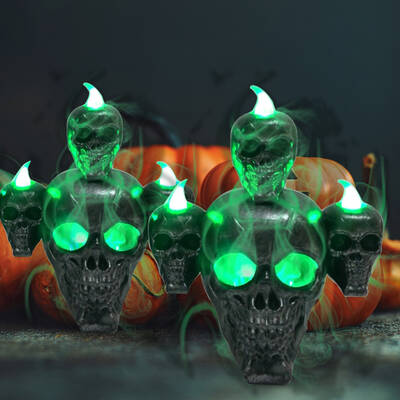 Halloween Decoration, Skull With Lights Ornaments