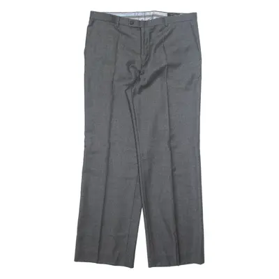 TED BAKER Chino Workwear Mens Trousers Grey Regular Straight W36 L32