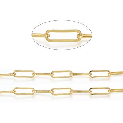Soldered Brass Paperclip Chains