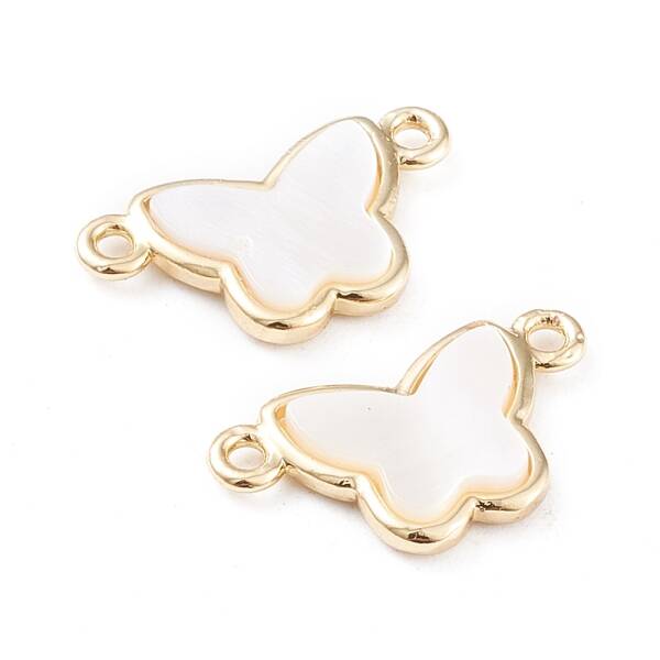 Natural White Shell Links
