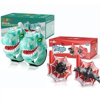 Dinosaur Walkie Talkies for Kids 3280 Ft 3 Channel Two-Way Walkie Talkies Dinosaur & Spider 2 Pack Audio Spy Device Multicolo...