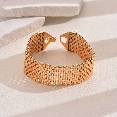 Hollow Alloy Box Chain Bracelets for Women