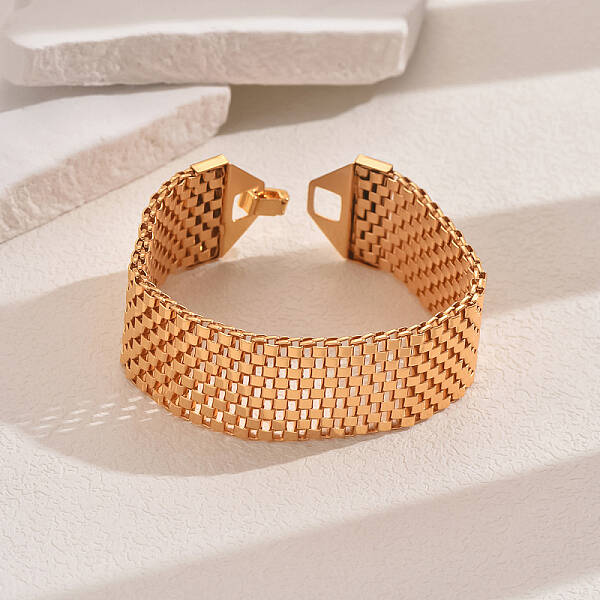 Hollow Alloy Box Chain Bracelets for Women