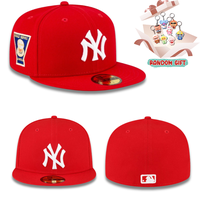 MUST-HAVE New Era NY Yankees 59FIFTY Fire Red World Series Fitted Cap - Sports MLB Legacy Reimagined, cap for men, snapback h...