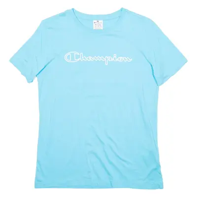 CHAMPION Mens T-Shirt Blue M