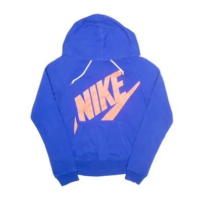 NIKE Hoodie Blue Pullover Womens S