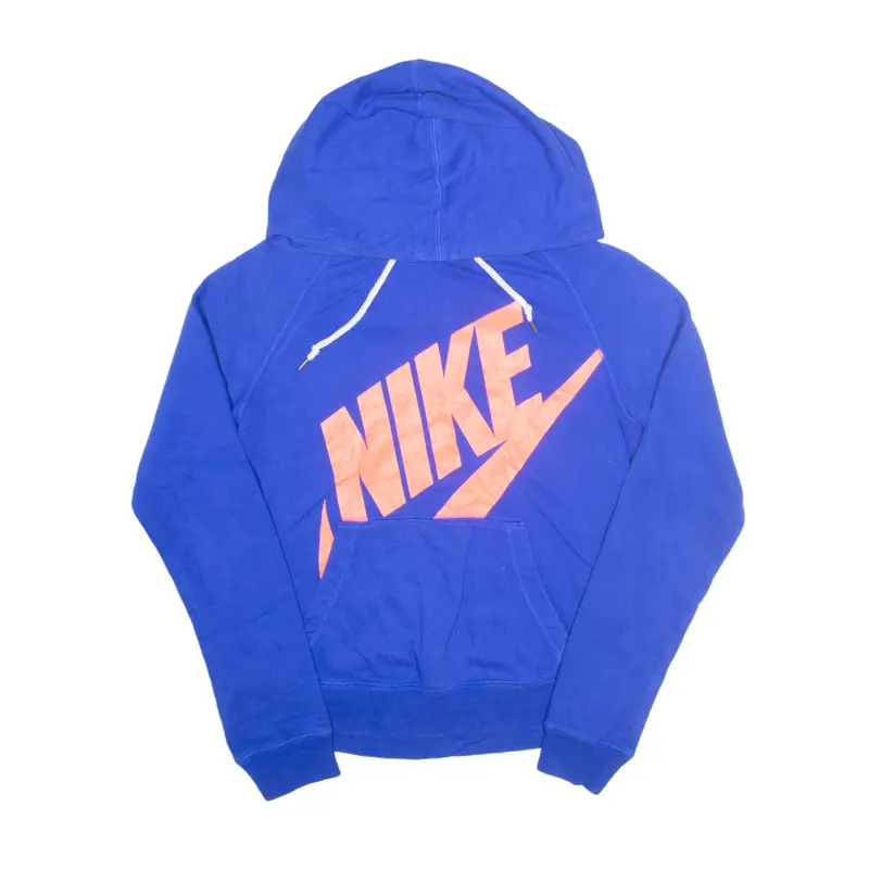 NIKE Hoodie Blue Pullover Womens S