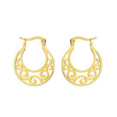 304 Stainless Steel Hoop Earrings for Women