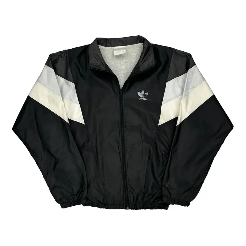 Adidas Track Jacket - Large Black Polyamide