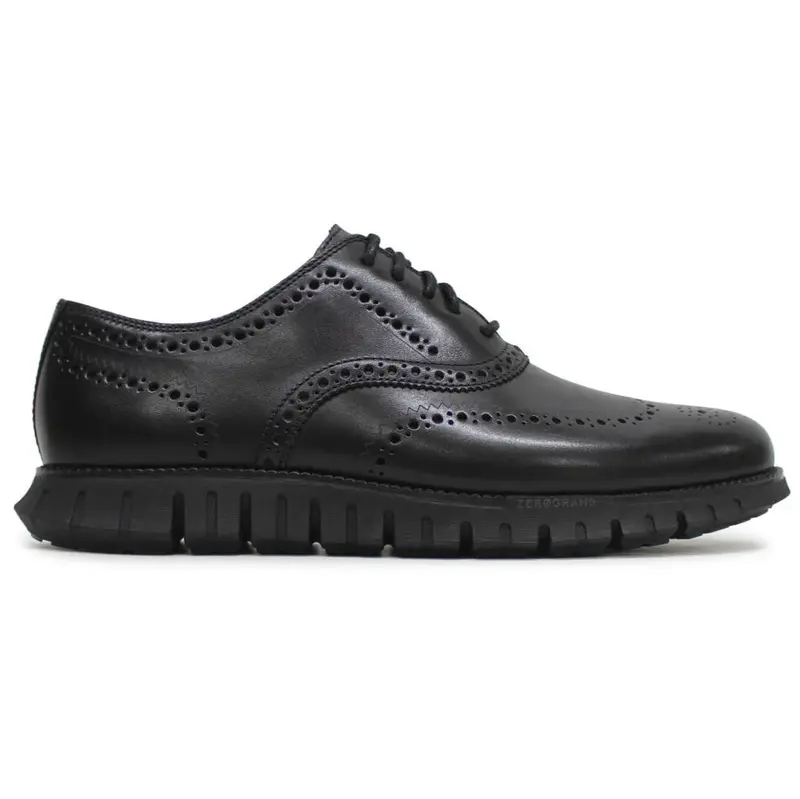 Cole Haan Zerogrand Remastered Wingtip Leather Men's Lace Up Shoes - Black Black - Size:US 10 Men