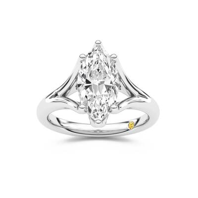 Rosie Marquise Lab Grown Diamond Engagement Ring | 14K White Gold 3 1/2 CT. TW.