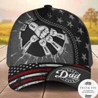 TikTok Trending Personalized Fist Bump Cap – Custom Classic Dad Hat, Great Gift for Husband, Dad, or Grandpa on Father’s ...