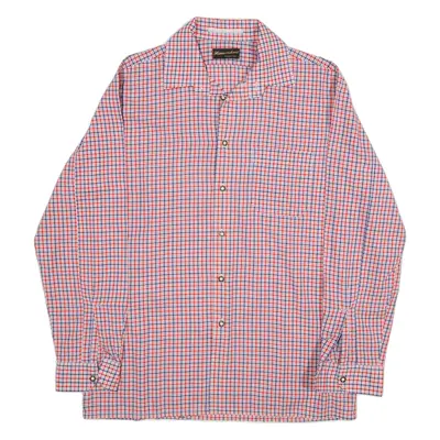 HAMMERSCHMID Shirt Red Check Long Sleeve Mens M