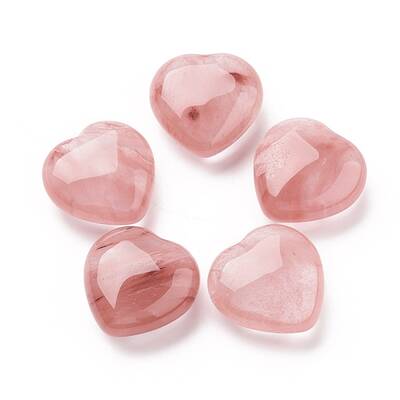Cherry Quartz Glass Beads