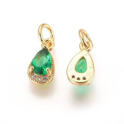 Brass Cubic Zirconia Charms