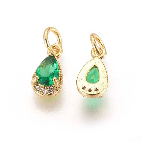Brass Cubic Zirconia Charms
