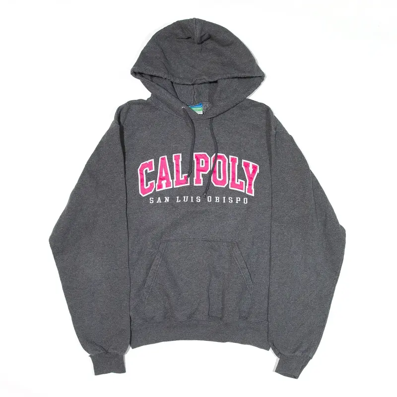 CHAMPION Calpoly Hoodie Grey Pullover Mens S