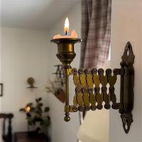 Wall Mounted Candle Holder, Vintage Candle Holder, Metal Candle Holder for Home Living Room Bedroom Decor, Home Decor Supplie...