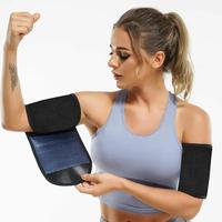 Sweat Arm Bands, 1 Pair Exercise Wraps Muscle Strengthening Belt for Women & Men Sauna Arm Shaper Compression Sleeves Wraps f...