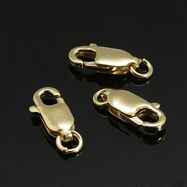 Yellow Gold Filled Lobster Claw Clasps