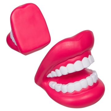 100 Promotional Big Mouth Red White - Stress Reliever - ...