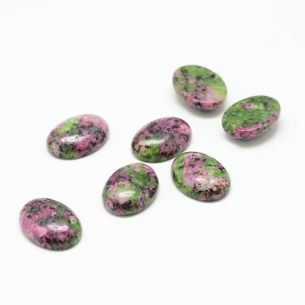 Synthetic Ruby in Zoisite Gemstone Cabochons