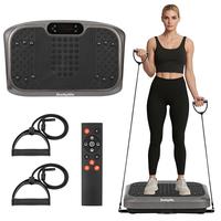 Vibration Plate Exercise Machine w/ Remote Control, Lymphatic Drainage Machine, Whole Body Workout Vibration Platform for Wei...