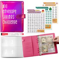 100 days Money Saving Challenge,  Easy and Fun Way to Save $5,050, Savings Challenges Budget Book Binder