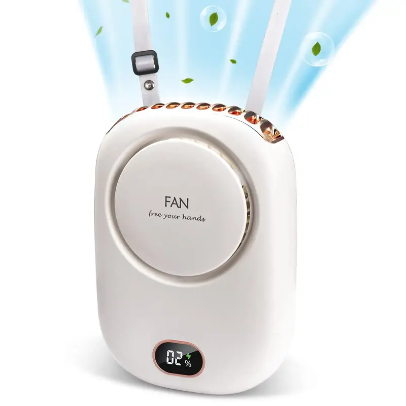 Portable USB Fan, 3-speed Large Wind Adjustment Fan, USB Charging Fan with Power Display, Household Fan for Home Office