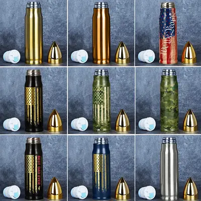Funslive Stainless Steel Bullet Tumbler Custom Tumbler Gifts for Men Dad Him