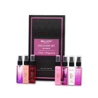 BellaVita Luxury's Discovery Gift Set for Women | 7x8 ml Micro Perfumes | Senorita, Rose, Date, Glam, Diva, Hot Mess, White O...
