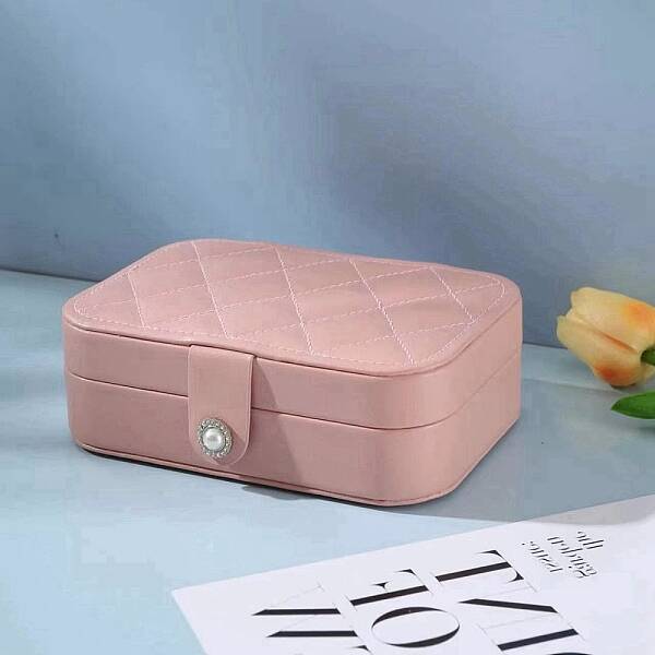 PU Leather Jewelry Set Organizer Box