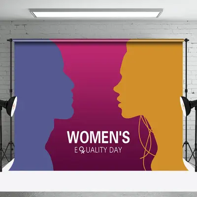 Blue Purple Yellow Backdrop For Womens Equality Day