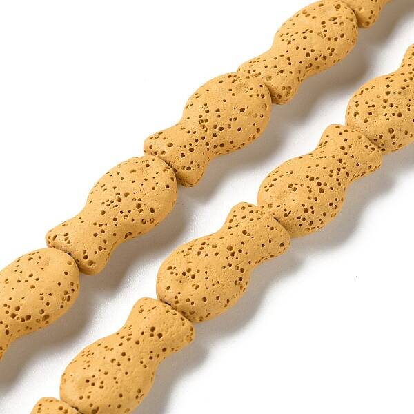 Fish Dyed Natural Lava Rock Beads Strands