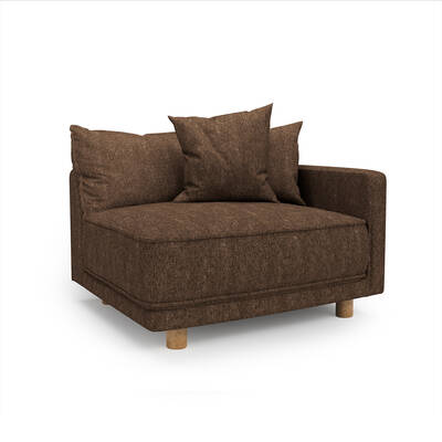 Oslo Sectional Right Side End Piece (Bourbon Boucle)