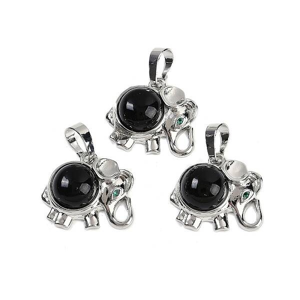 Natural Obsidian Pendants