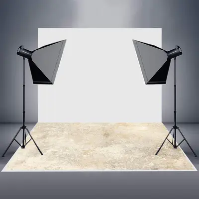 Aperturee Light Gold White Abstract Txture Rubber Floor Mat | Floor Drops For Photography | Rubber Floor For Photography | Ph...