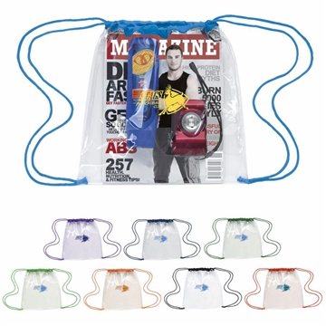 150 Promotional Clear Game Drawstring Backpack - NFL Approved & ...