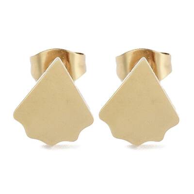 PVD Vacuum Plating 304 Stainless Steel Stud Earrings for Women