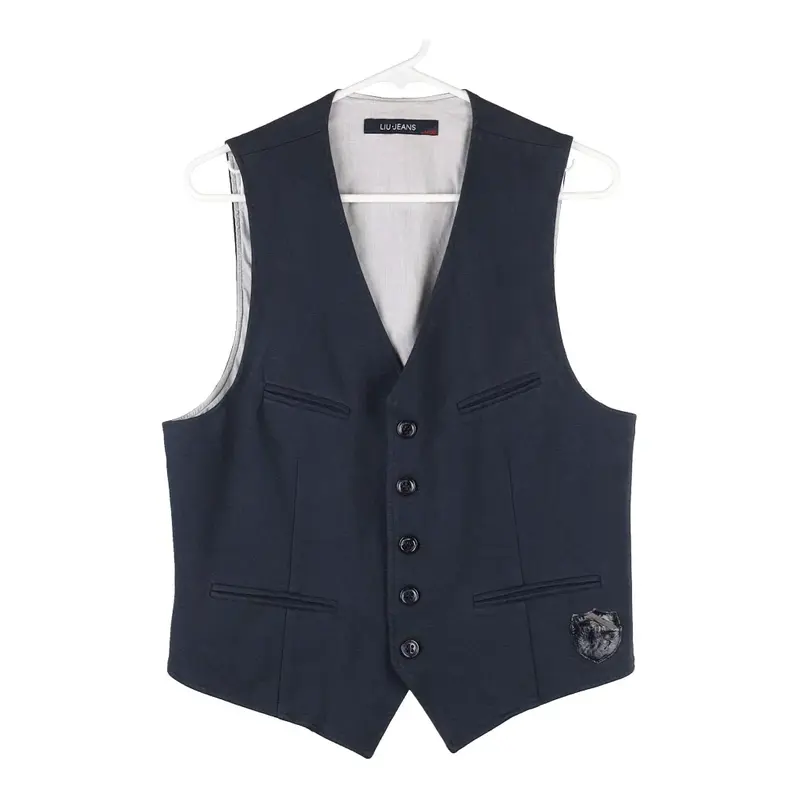 Liu Jo Waistcoat - Small Navy Cotton