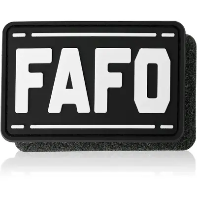 FAFO Pattern Patch, Funny Tactical Patch, Military Morale Hook and Loop Patch for Backpacks, Dog Harnesses, Army Vests, Hats,...