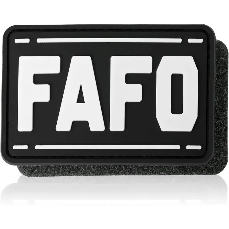 FAFO Pattern Patch, Funny Tactical Patch, Military Morale Hook and Loop Patch for Backpacks, Dog Harnesses, Army Vests, Hats,...